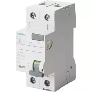 Дифференциальный автоматический выключатель Siemens 5SV3312-6KL, 2-полюсный, 25 А, 230 В