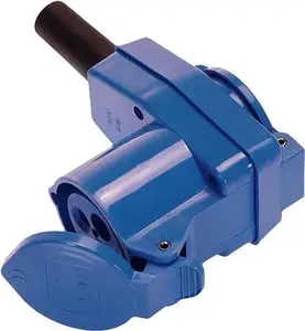 Leņķa CEE savienojums 250V 16A ar integrētu Schuko kontaktligzdu AS Schwabe 60474