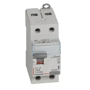 Дифференциальный выключатель Legrand 411554 DX3 2P 25A 30мА тип A
