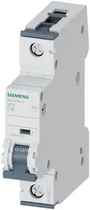 Автоматический выключатель Siemens 5SY4110-7, 10 А, 400 В, 50 Гц, IP20