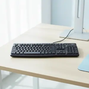 Wired Keyboard Logitech K120 Black Eng/Rus 920-002522