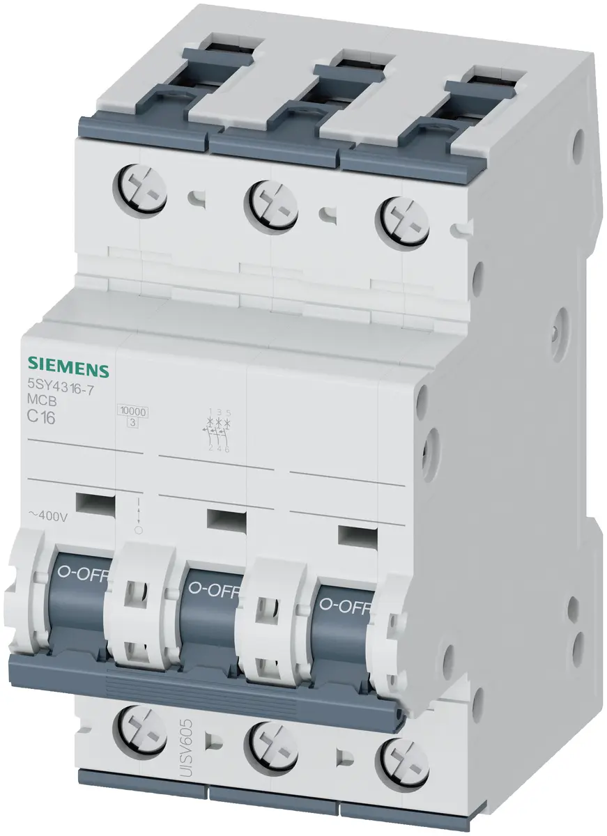 Siemens 5SY43167 Automātiskais slēdzis 3 polu