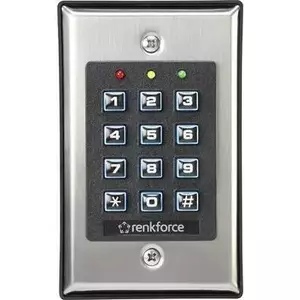 Electronic code lock Renkforce 1582597 surface-mount built-in illuminated keypad for access control