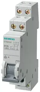 Модульный переключатель Siemens 5TE8162 2-позиционный I-II 400В 20А 2CO