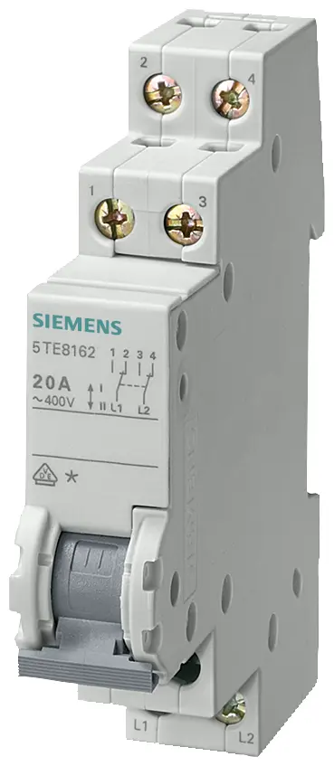 Siemens 5TE8162 modulārais tumbleris 20A 400V