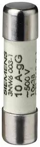 Siemens 3NW60011 Cylindrical Fuse Link 6A gG 500V 10x38mm without indicator