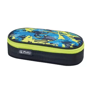 Пенал HERLITZ Camouflage lemon полиэстер 215×90×60 мм
