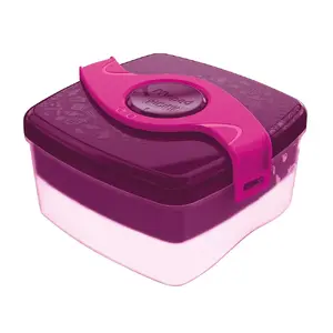 Набор ланч-боксов Maped 870101 — 1,4 л, ABS/PP/силикон, розовый и прозрачный, 2 шт.