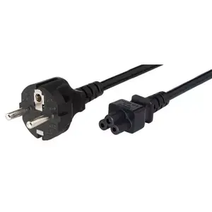 Power cable Tecline 35902 Black 1.8 m CEE7/7 C5 coupler