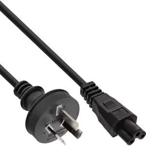 Power Cable InLine 16656J 2m Black for Notebook