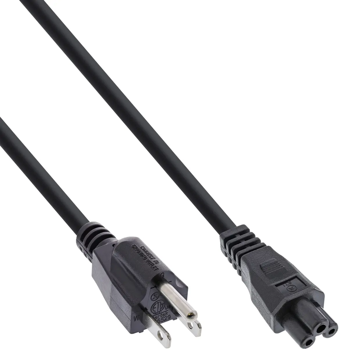 InLine Power Cable for Notebook USA / Canada 2m Photo 2