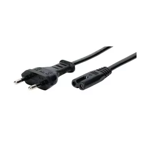 Power cable Tecline 808311 Black 3 m Power plug type C C8 coupler