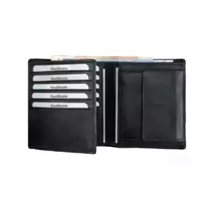 Jüscha 42006 wallet/card case/travel document holder Black Leather