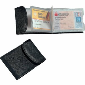 Jüscha 42002 business card holder Leather Black