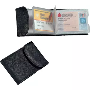 Business Card Holder Jüscha 42002 Leather Black