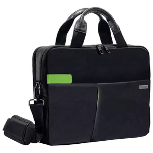 Laptop briefcase LEITZ Complete 13.3" Smart Traveller — for 13.3" screens, polyester/leather, shoulder strap, 0.63 kg