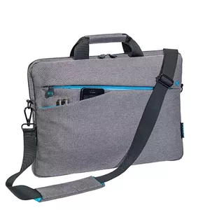 Messenger case PEDEA 66063013 laptop case 39.6 cm (15.6") Grey