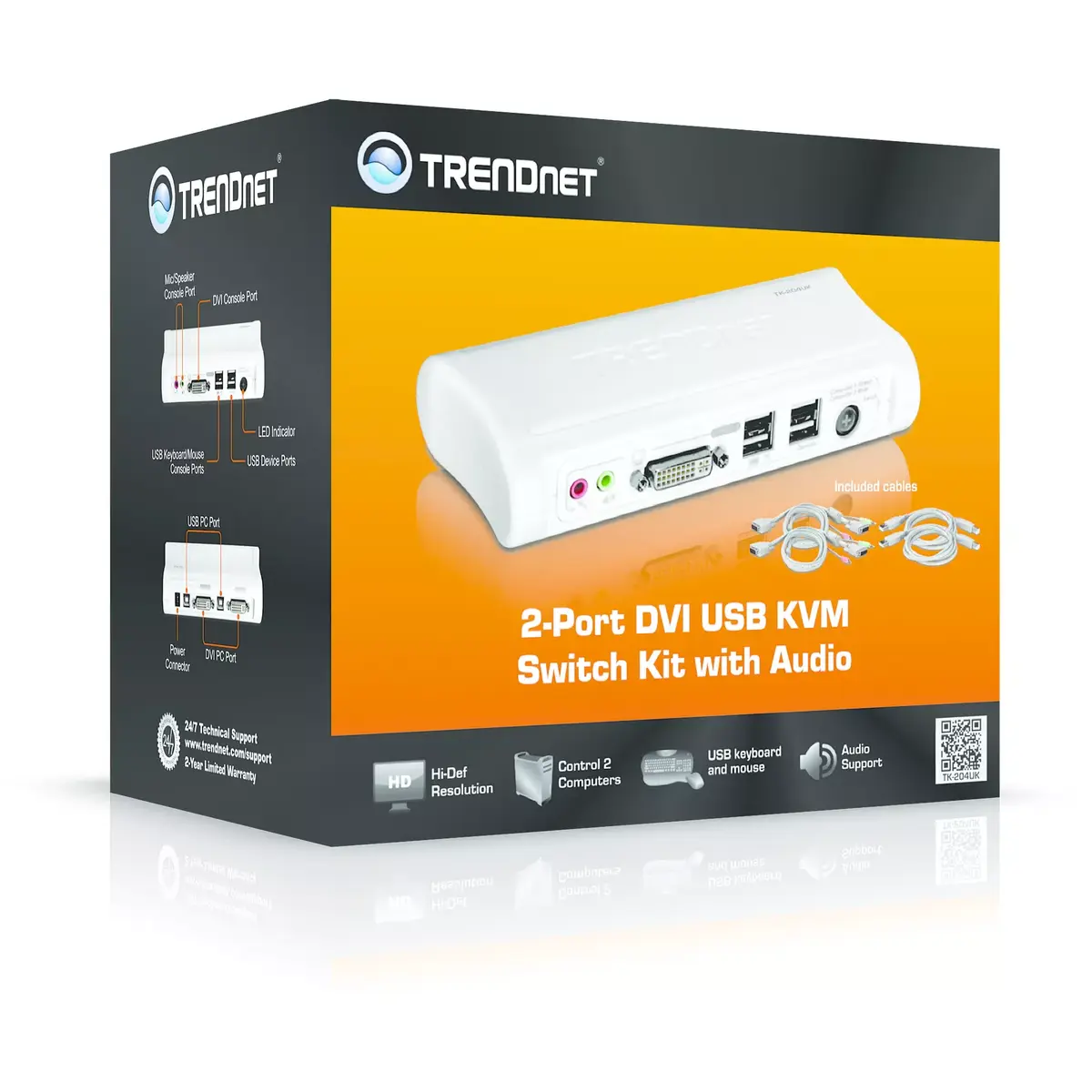 KVM slēdzis Trendnet TK-204UK Photo 6