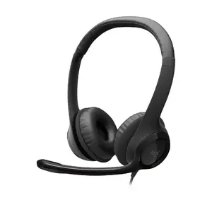 Austiņas Logitech H390 Nākļūjošās Ar Iebūvētu Mikrofona USB Type-A Melnas