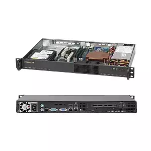 Server Supermicro SuperChassis 510-203B Rack Black 200 W