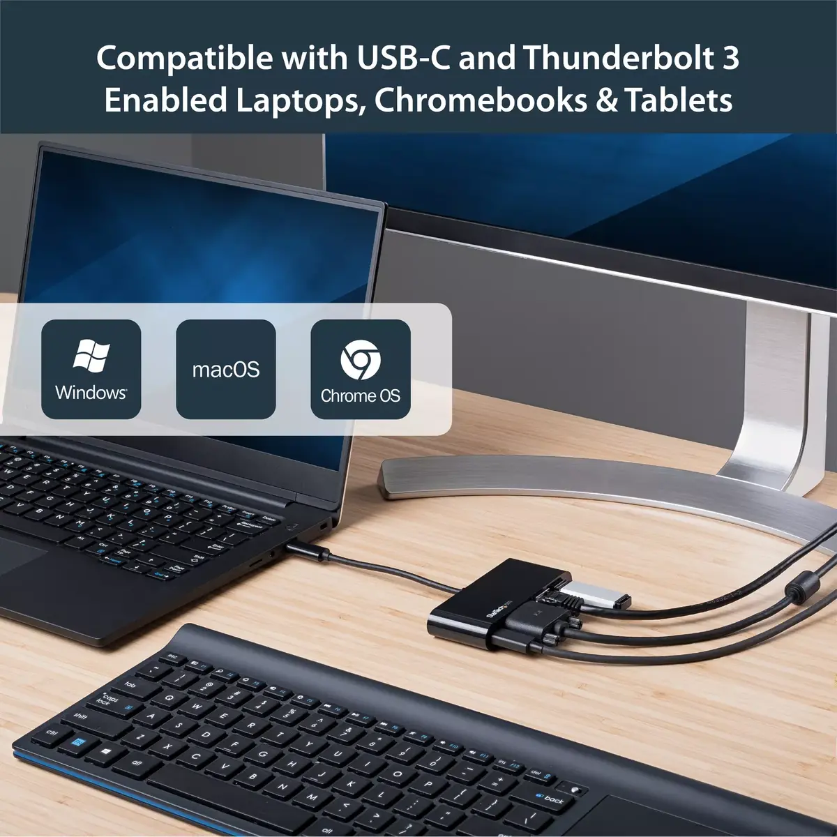 USB C Multiport Adapter StarTech.com DKT30CVAGPD Photo 8
