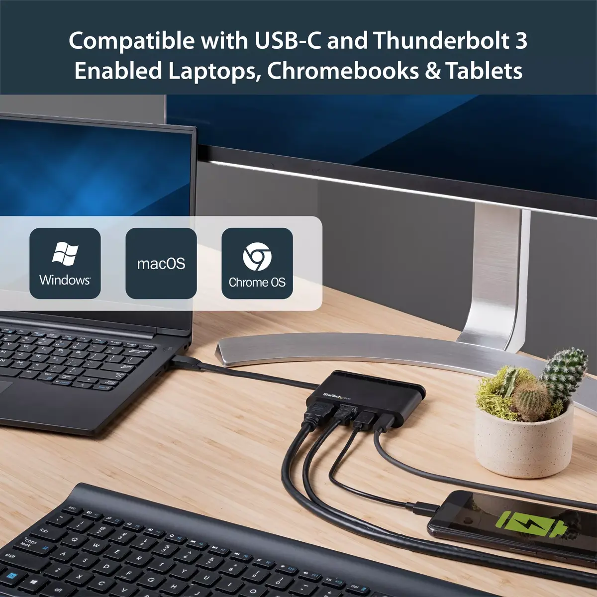 USB C Мультипортовый адаптер StarTech DKT30CHCPD Photo 5