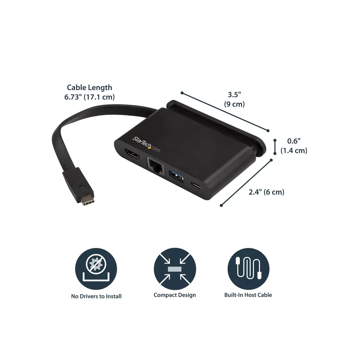 USB C Мультипортовый адаптер StarTech DKT30CHCPD Photo 6