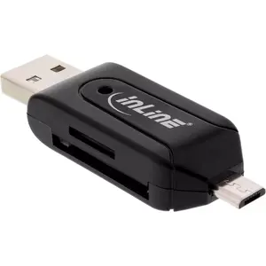 InLine OTG Dual Card Reader for SD and microSD 66779