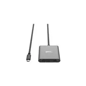 Card Reader Emtec ECCAREADT610C USB 3.1 Grey