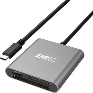 Card Reader Emtec ECCAREADT610C USB 3.1 Grey