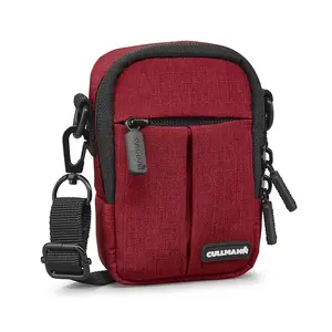 Compact case Cullmann Malaga Compact 300 — red, compact camera/gear case with shoulder strap and 1 exterior pocket
