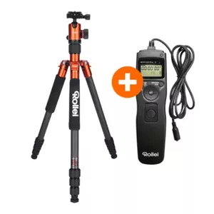 Statīvs Rollei 22610 3 kājas Melns Oranžs 8 kg jauda 157.5 cm augstums