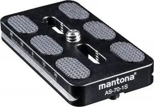 Quick Release Plate mantona AS-70-1S — camera mounting plate, model AS-70-1S, compatible with various tripods