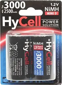 NiMH Mono D Rechargeable Battery HYCELL 3000 mAh (model 5035312)