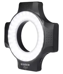 Ring light KAISER R60 LED, 5600 K, Ø 15 cm, black