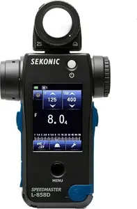 Gaismas mērītājs Sekonic L-858D Speedmaster — dubultais displejs, bezvadu trigeris, modelis 100384
