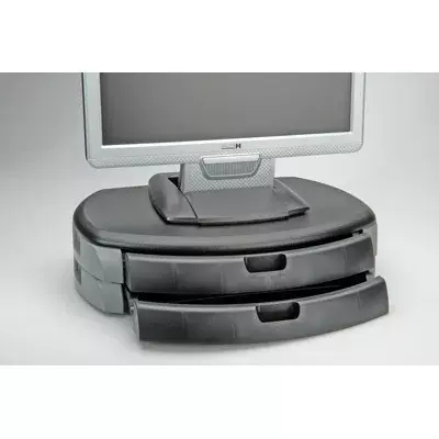Dual Monitor/Printer Stand ROLINE Trend black Photo 2