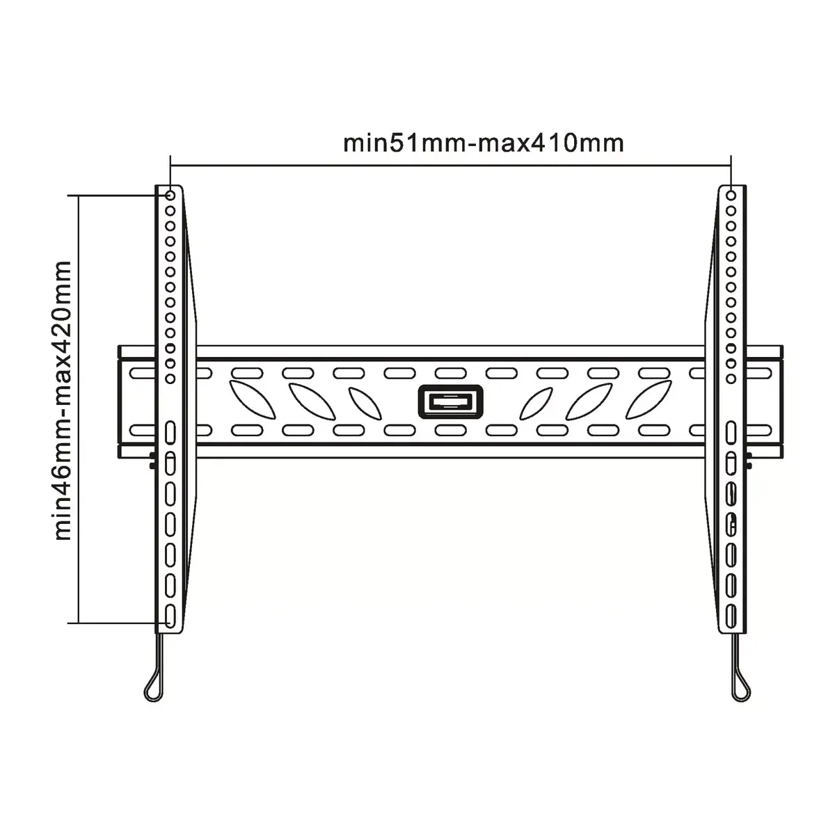 Sienas kronšteins InLine 81-140cm 32-55" Photo 2