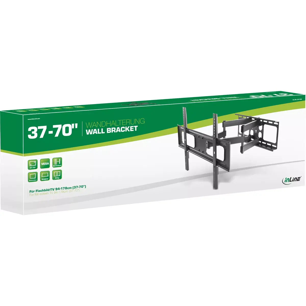 InLine Wall Bracket for Display 94-178cm 37-70" max. 50kg Photo 3