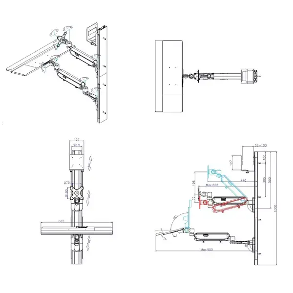 Wallmount Workstation VALUE Pneumatic Photo 3