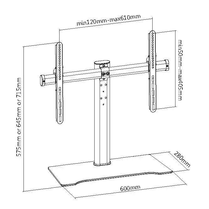 TV Tabletop Stand Equip 650601 Photo 5
