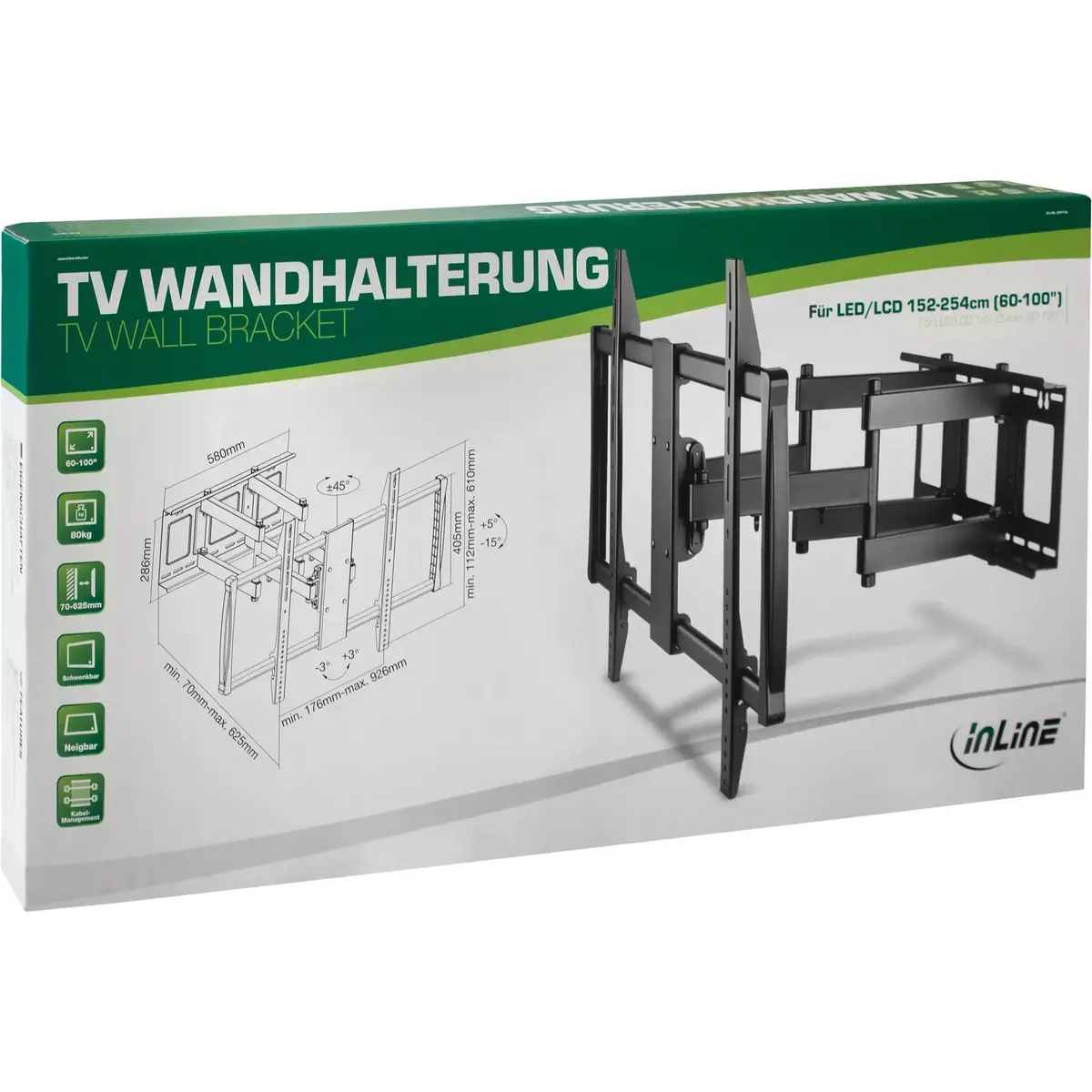 TV Wall bracket InLine 23111A Photo 3