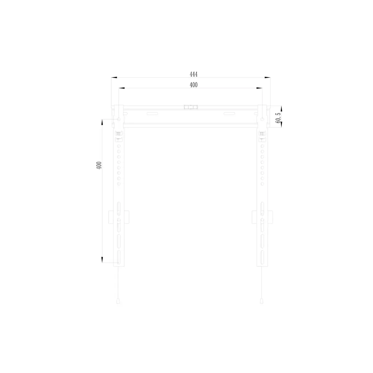 Fiksēts televizora sienas stiprinājums Equip 32"-55" Photo 3