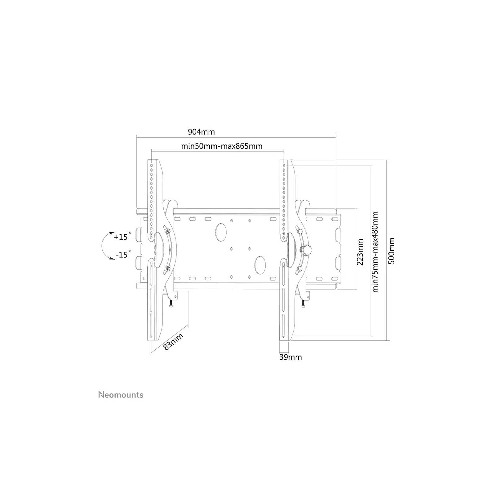 Neomounts PLASMA-W200BLACK Photo 3