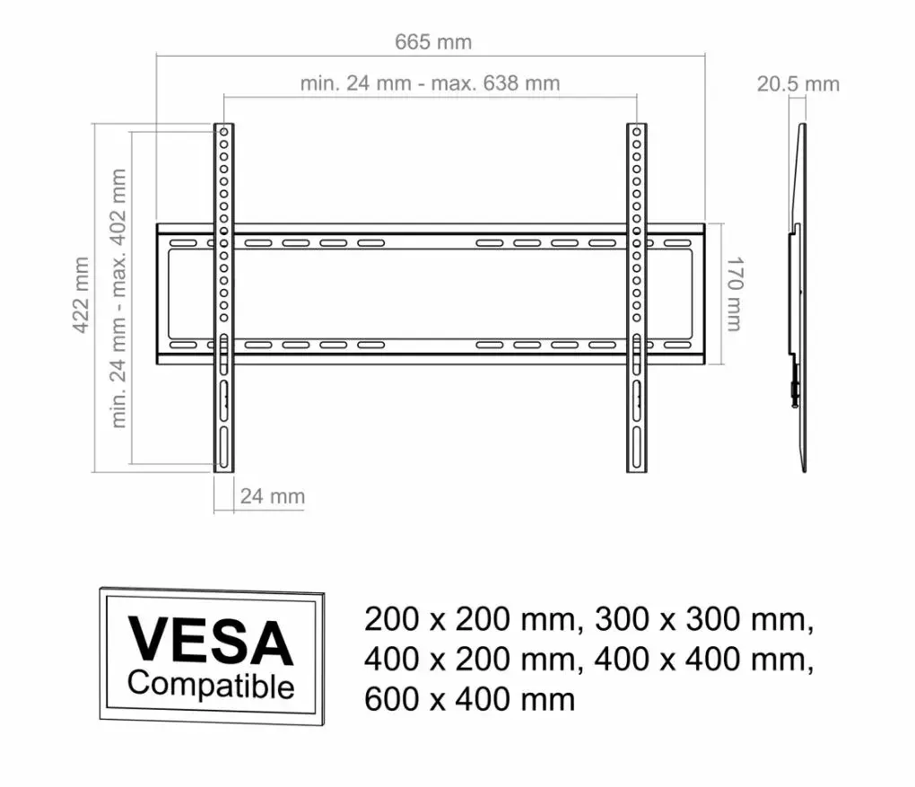 TV Wall Mount Actec TVM1 Photo 2