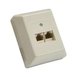 InLine ISDN Wall Plate 2x RJ45 female 2x 8 Port 69988B
