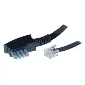 Кабель S/CONN ShiverPeaks TC70170 10m TAE-N RJ12 Черный Прозрачный