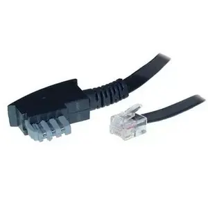 S/CONN 6m TAE-N - RJ12 Melns Caurspīdīgs TC 70166 ShiverPeaks