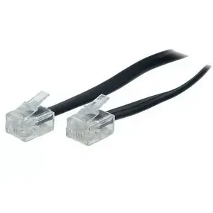 S/CONN 6м RJ11 Черный Прозрачный Кабель TC 70086 50318 ShiverPeaks