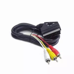 Gembird SCART to 3 x RCA Cable 1.8m 21-pin Black RoHS